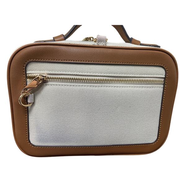 New Joryin Womens Brown Anti Theft RFID Crossbody Travel Bag Purse Case w Flaws - Picture 3 of 10